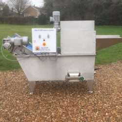 potato sample washer