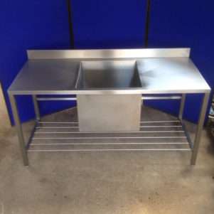 single bowl double drainer