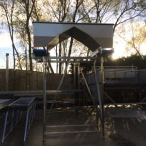 used twin bulk hopper