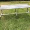 food preparation tables , stainless steel