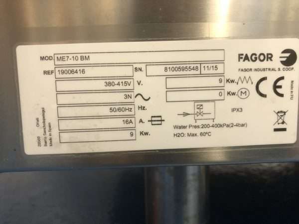 Fagor Heating boiling pan