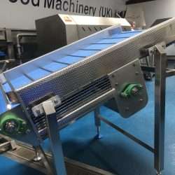 Used Incline Conveyor with an intralox food grade belt