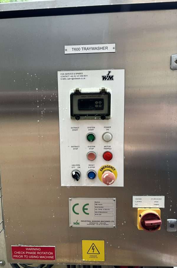 Crusader T600 tray wash panel