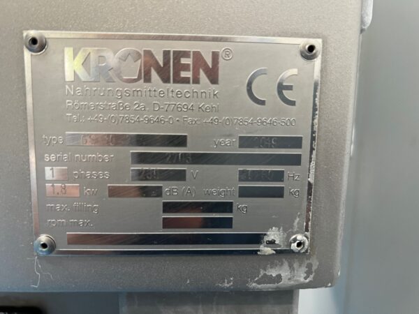used kronen gs10-2 slicer