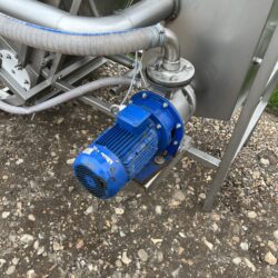 Elevator with flume system